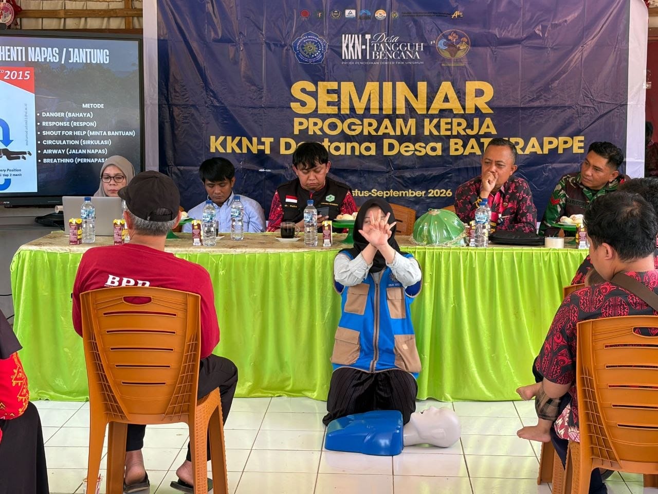 *Babinsa Baturape Hadiri Seminar Hasil Program Kerja KKN-T Fakultas Kedokteran dan Ilmu Kesehatan Universitas Muhammadiyah*
