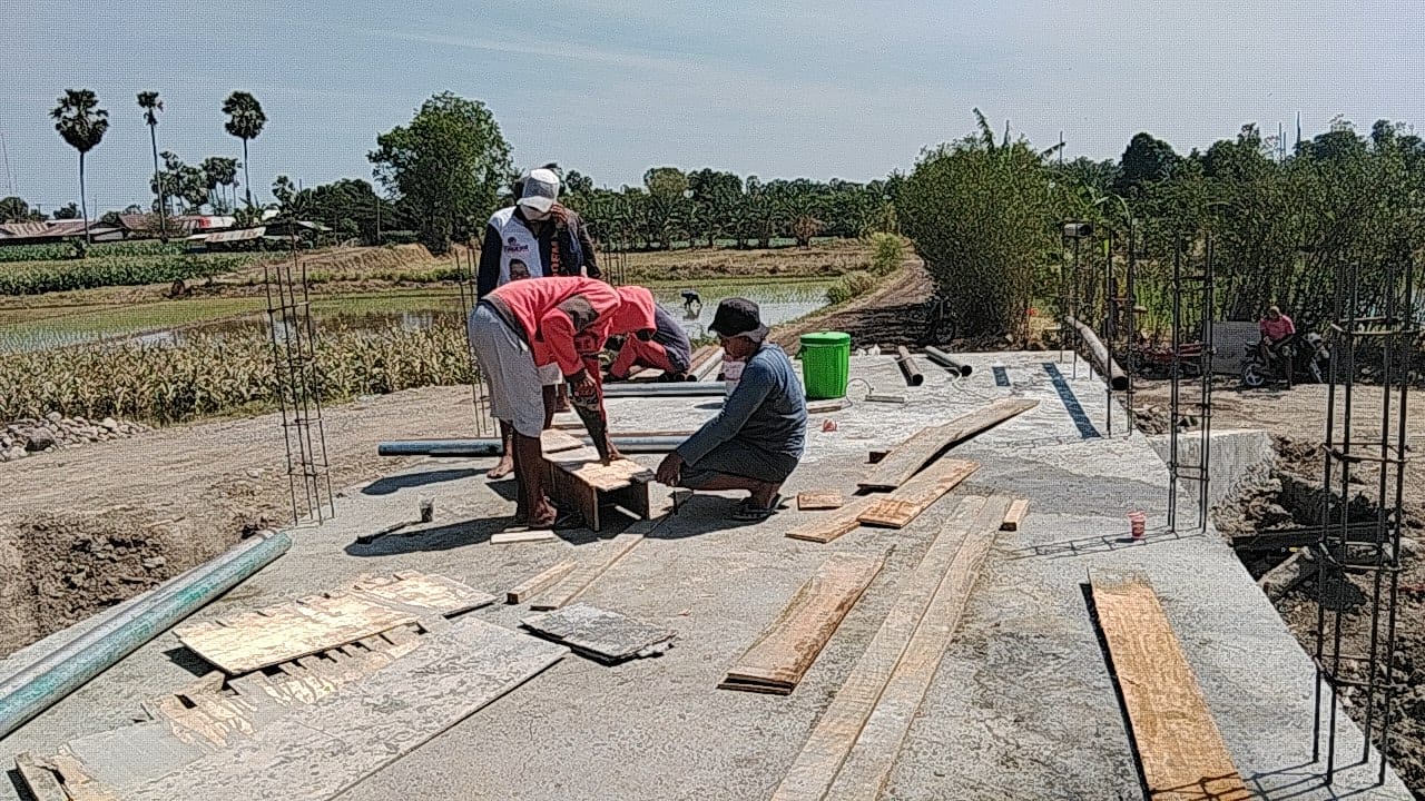 *Progres Capai 75 Persen, Pembangunan Jembatan Beton di Bontonompo Selatan Kian Dinanti Warga*